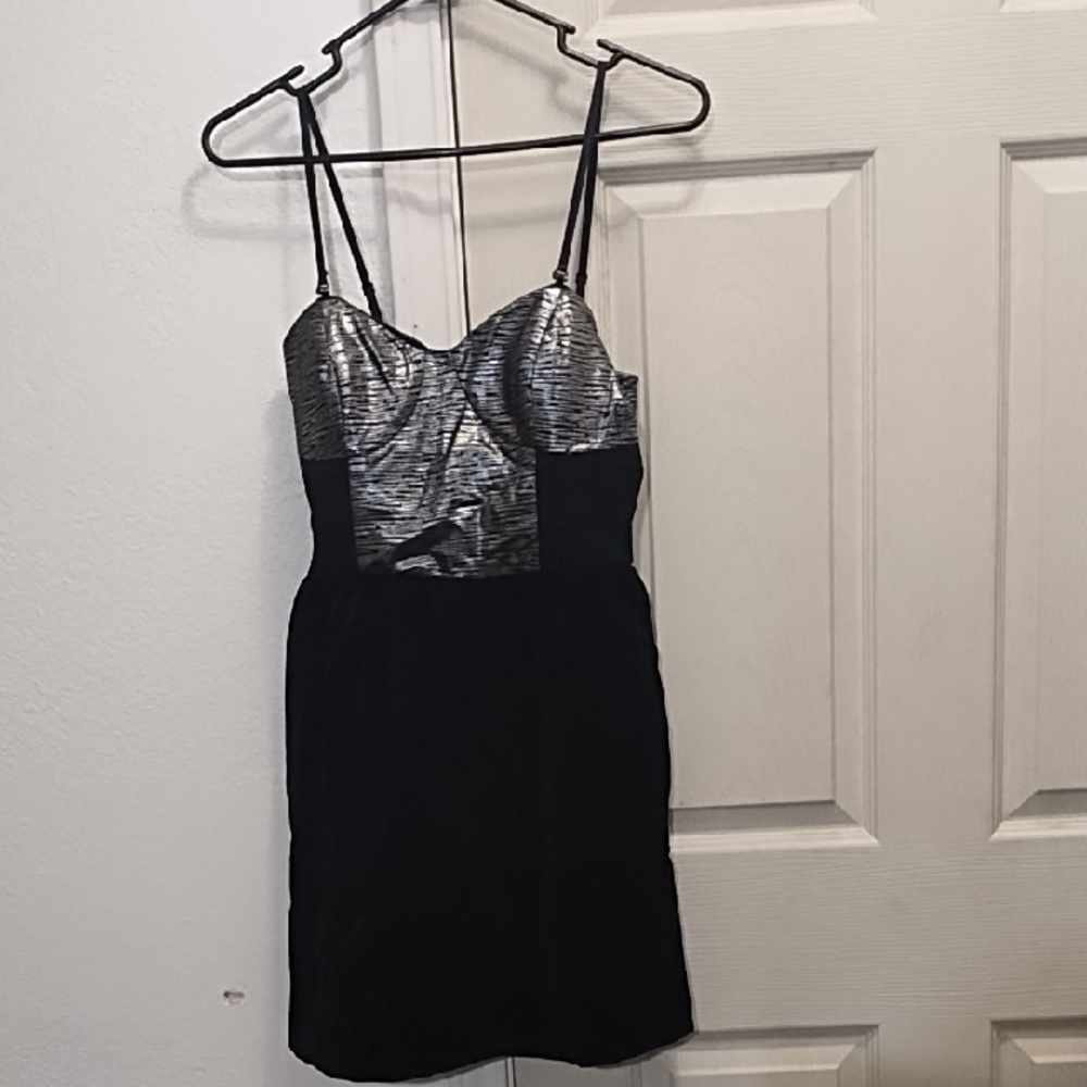 Elegant Black and Silver Dress
